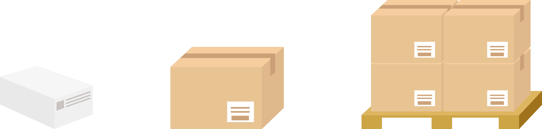 case, box and pallet logo
